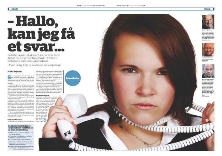 Ukeavisen Ledelse: Hallo, kan jeg få et svar?
