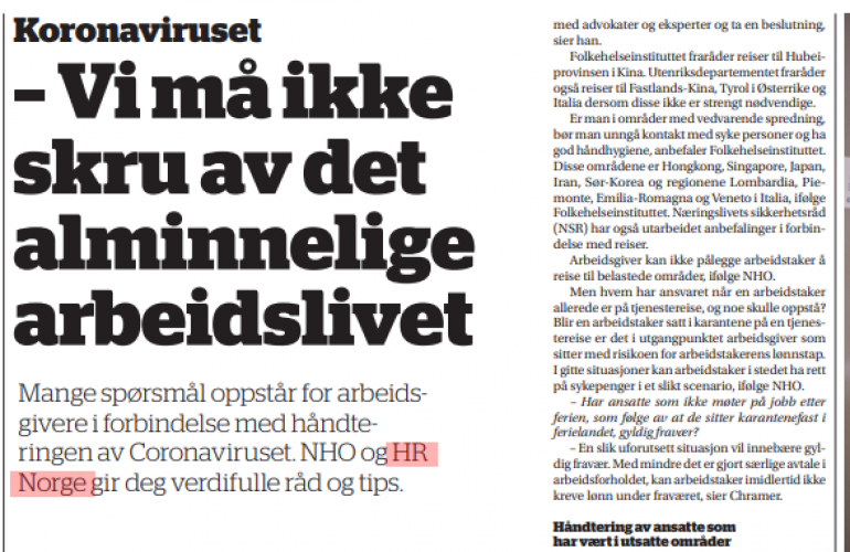 DagesPerspektiv: Vi må ikke skru av det alminnelige arbeidslivet