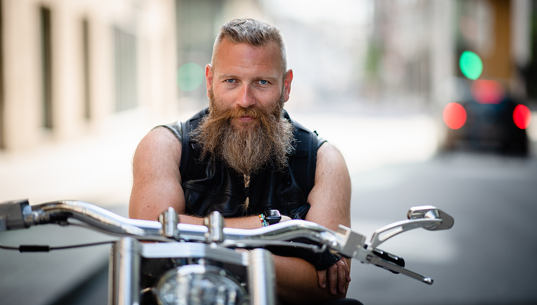 Yngvar Ugland p&aring; MC